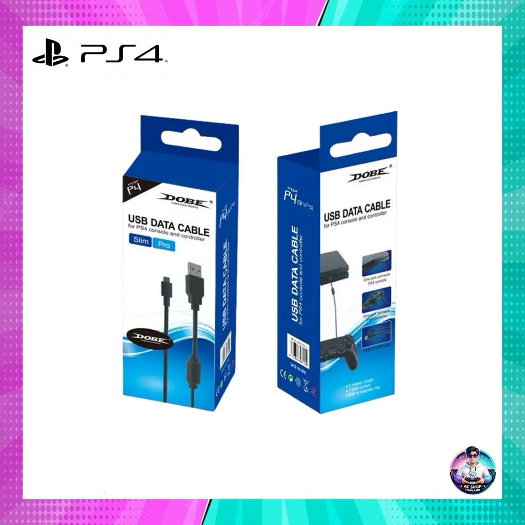 สายชาร์จจอย PS4 แบบ data cable ความยาว 2 เมตร สินค้าในไทย จัดส่งภายใน 24 hr.
