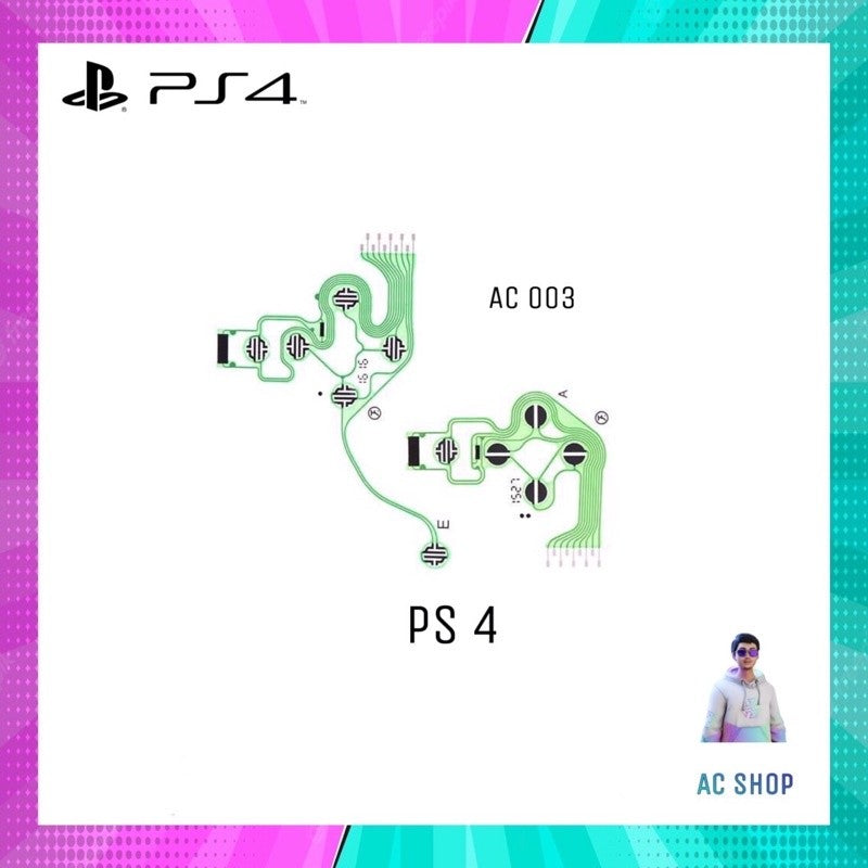 แผงวงจรจอย Dualshock 4 สินค้าคุณภาพดี จัดส่งภายใน 24 hr เหมาะสําหรับจอย PS 4 ที่บางปุ่มกดไม่ได้