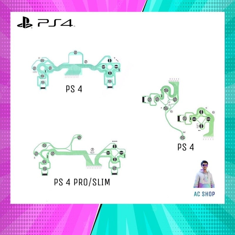 แผงวงจรจอย Dualshock 4 สินค้าคุณภาพดี จัดส่งภายใน 24 hr เหมาะสําหรับจอย PS 4 ที่บางปุ่มกดไม่ได้