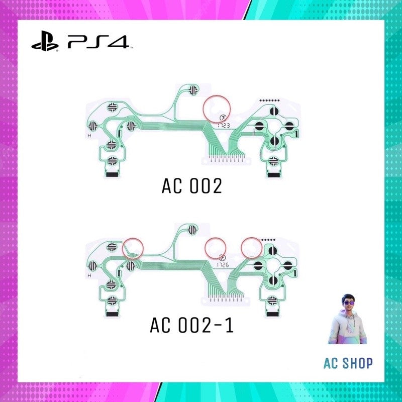 แผงวงจรจอย Dualshock 4 สินค้าคุณภาพดี จัดส่งภายใน 24 hr เหมาะสําหรับจอย PS 4 ที่บางปุ่มกดไม่ได้