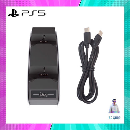 แท่นชาร์จจอย PS5 ยี่ห้อ Iplay ชาร์จไว 0%-100% ภายใน 2hr จัดส่งภายใน 24 hr