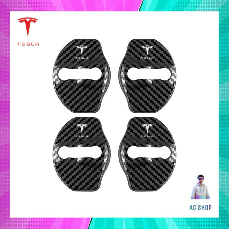 ฝาครอบล็อคประตู สําหรับ Tesla Model 3 /Model X / Model Y / Model S จัดส่งภาย 24 hr.