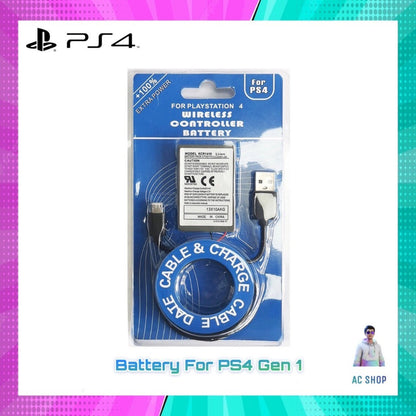 แบตเตอรี่จอย PS4 Gen1, Gen2 พร้อมสายชาร์ท USB และแบบเพิ่มความจุ จัดส่งภายใน 24 ชั่วโมง