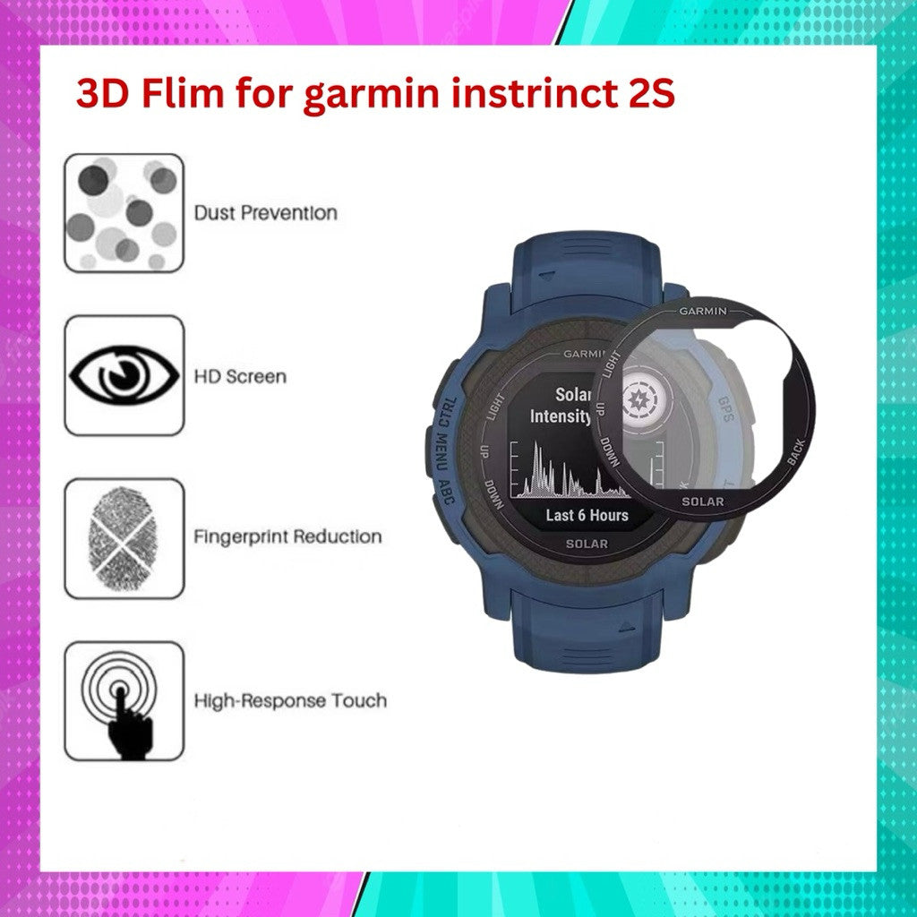 ฟิล์ม Garmin instinct 3(45/50 mm.)/E/2/2S/2X/1 ฟิล์ม 3D สินค้าในไทย จัดส่งภายใน 24 hr.