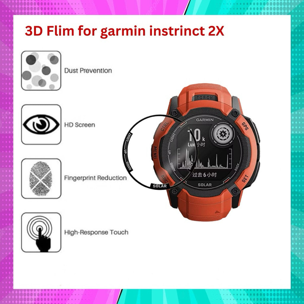 ฟิล์ม Garmin instinct 3(45/50 mm.)/E/2/2S/2X/1 ฟิล์ม 3D สินค้าในไทย จัดส่งภายใน 24 hr.