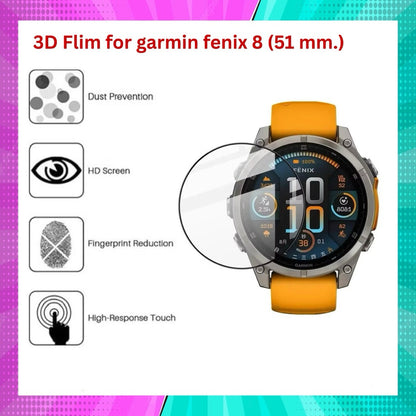 ฟิล์ม 3D สําหรับ Garmin Fenix 8(43/47/51 mm)/7S/7/7X/6S/6/6X/Epix pro 2(42/47/51 mm) สินค้าในไทย จัดส่งภายใน 24 ชั่วโมง