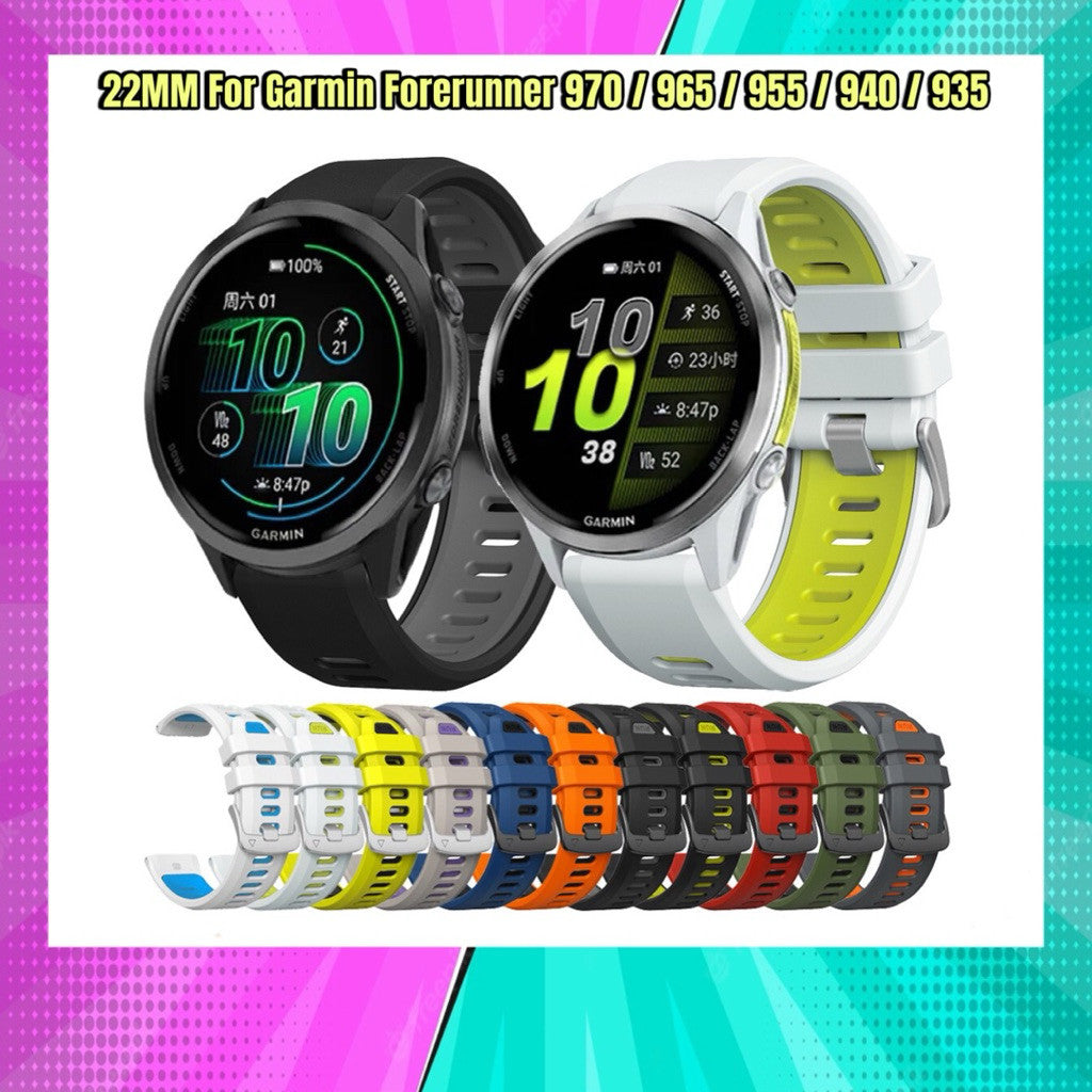 สาย Garmin Quick Fit 22 mm. ใช้สําหรับ Garmin รุ่น Forerunner 970/965/955/940/935 จัดส่งภายใน 24 hr.