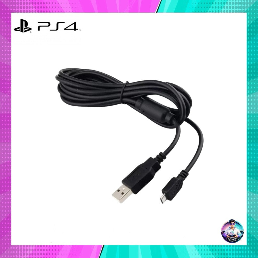 สายชาร์จจอย PS4 แบบ data cable ความยาว 2 เมตร สินค้าในไทย จัดส่งภายใน 24 hr.