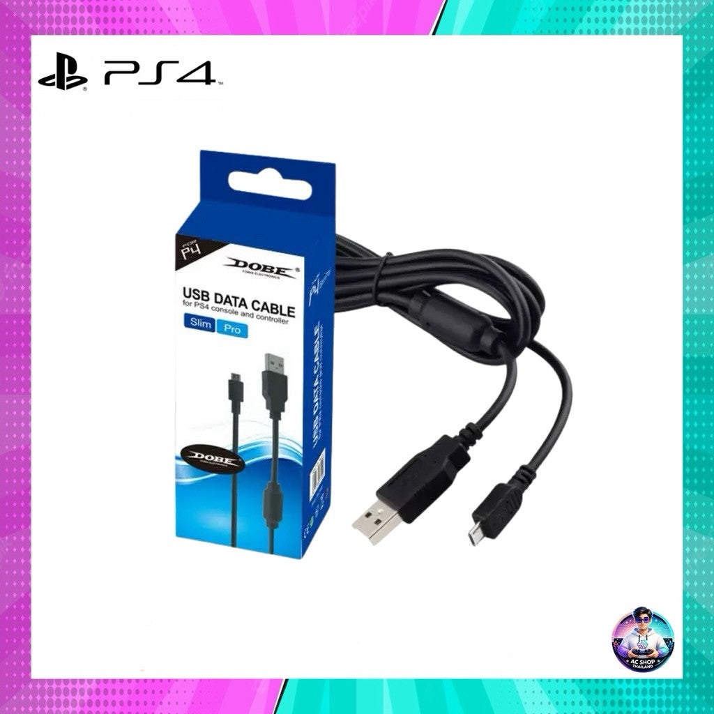 สายชาร์จจอย PS4 แบบ data cable ความยาว 2 เมตร สินค้าในไทย จัดส่งภายใน 24 hr.
